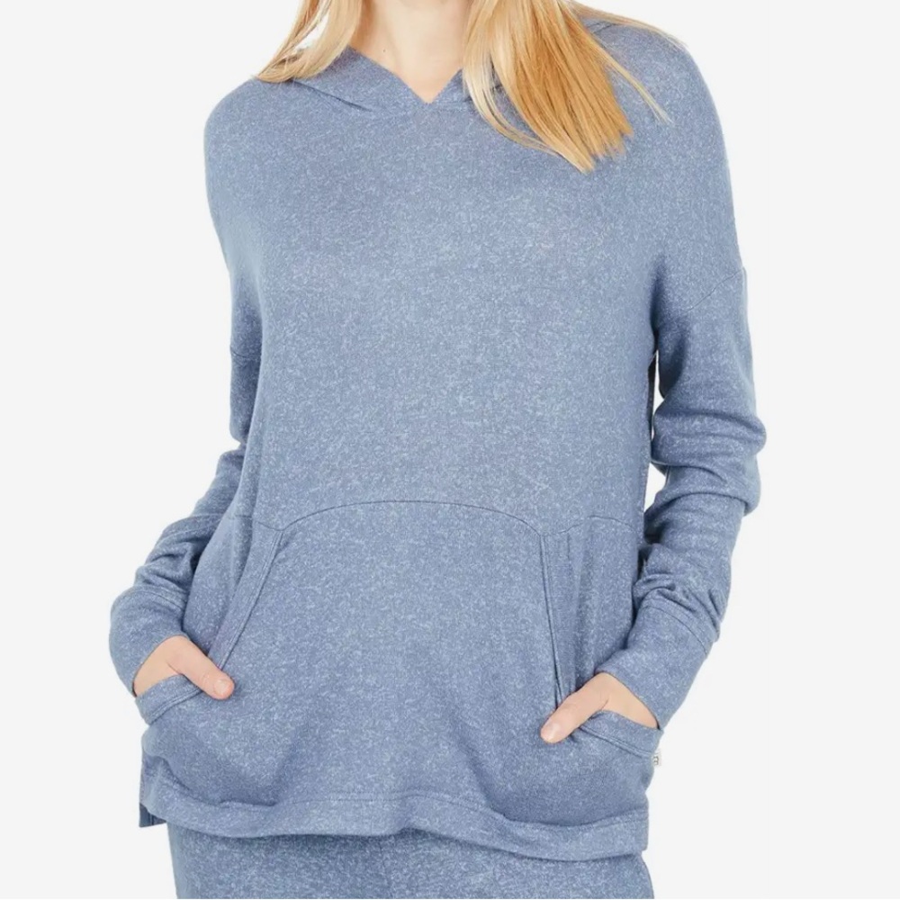 UGG Blue V-Neck Sweater with Soft Knit Texture